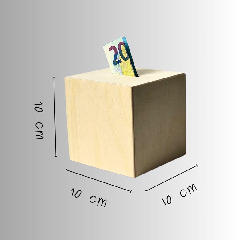 Holzspardose für DIY-Projekte 
