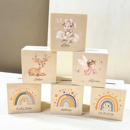 Personalizēta krājkase meitenēm