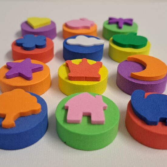 Krāsaini putu zīmogi 