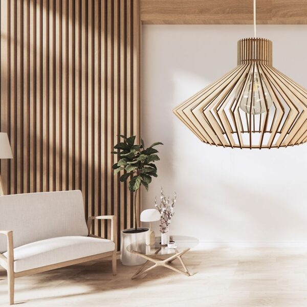 Design-holzlampe