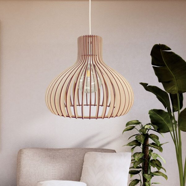 Design-holzlampe