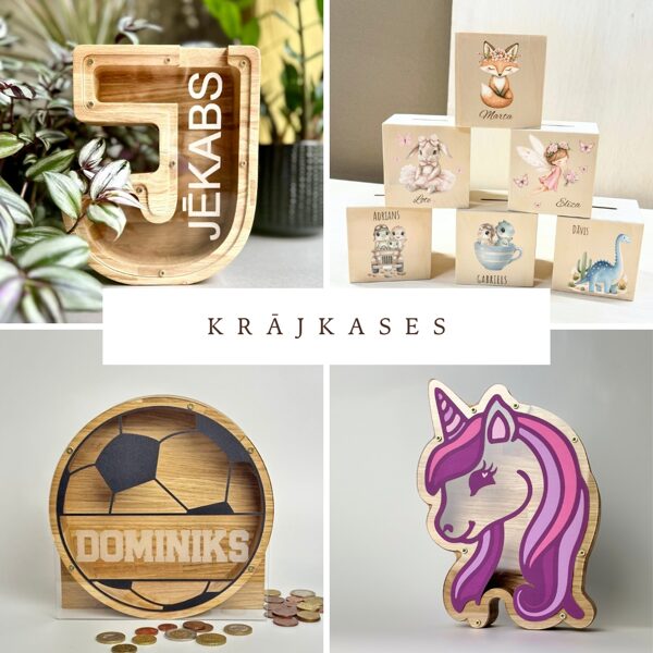 Personalizētas koka krāklases